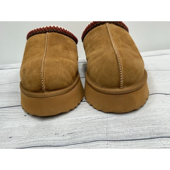 Steve Madden Womens Selena Brown Cow Suede Slip On Platform Slippers Mule Sz 12M - Picture 8 of 13